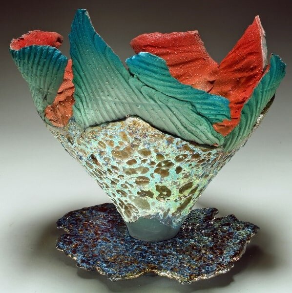 Raku Vortex 3 — Raku Pottery by Steven Forbes-deSoule